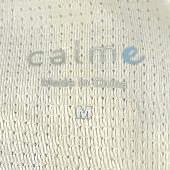 Johnny Was Calme Women's Medium Abstract Beige Running Shorts Elements NWT - Picture 11 of 12